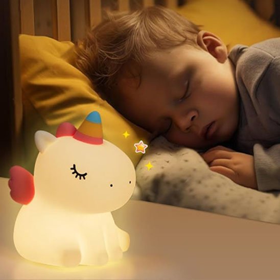 Veilleuse bébé en plein sommeil