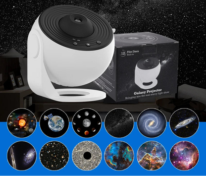 Projecteur stellaire blanc et noir