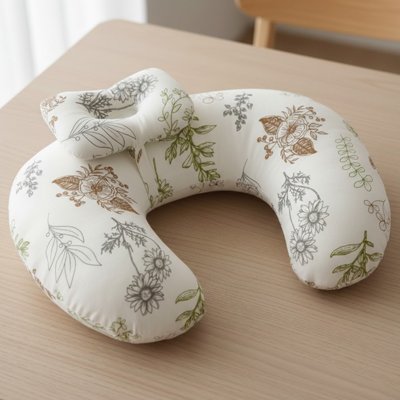 Coussin d'allaitement feuille