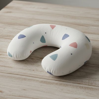 Coussin d'allaitement triangle sur le sol