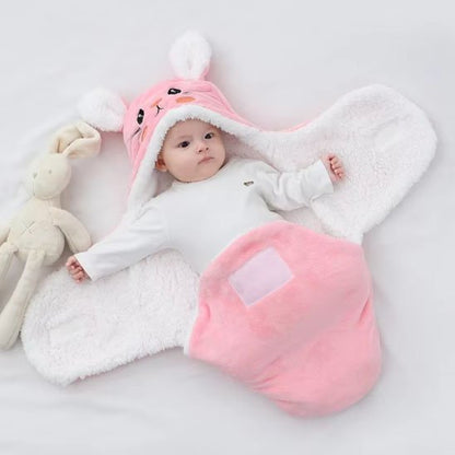 Nid d'ange ouvert en forme de lapin rose