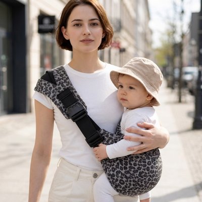 Porte bebe avec maman et bébé