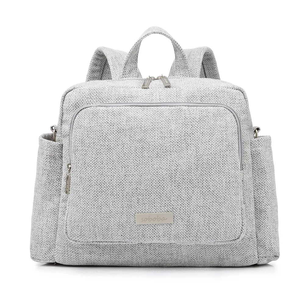Sac a langer bebe gris tweed