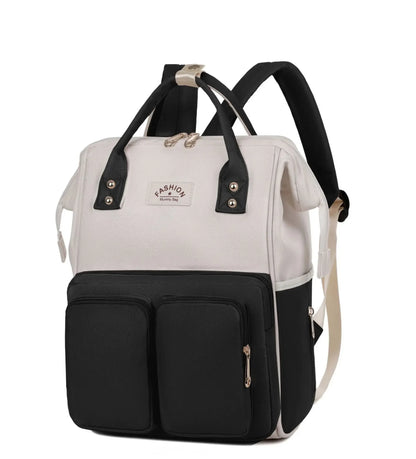 Sac a langer noir et beige