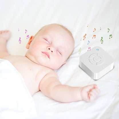 Veilleuse bruit blanc dans le lit avec bébé qui dort